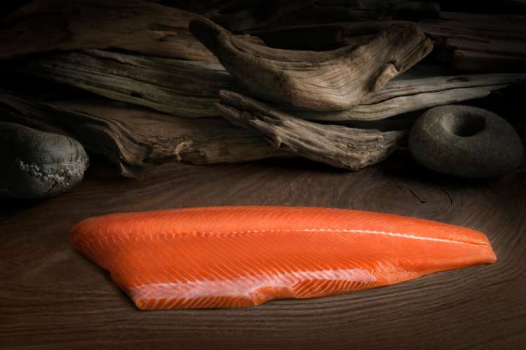 Raw King Salmon Fillet