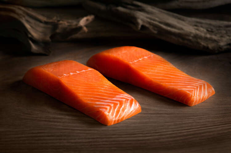 Raw King Salmon Portions
