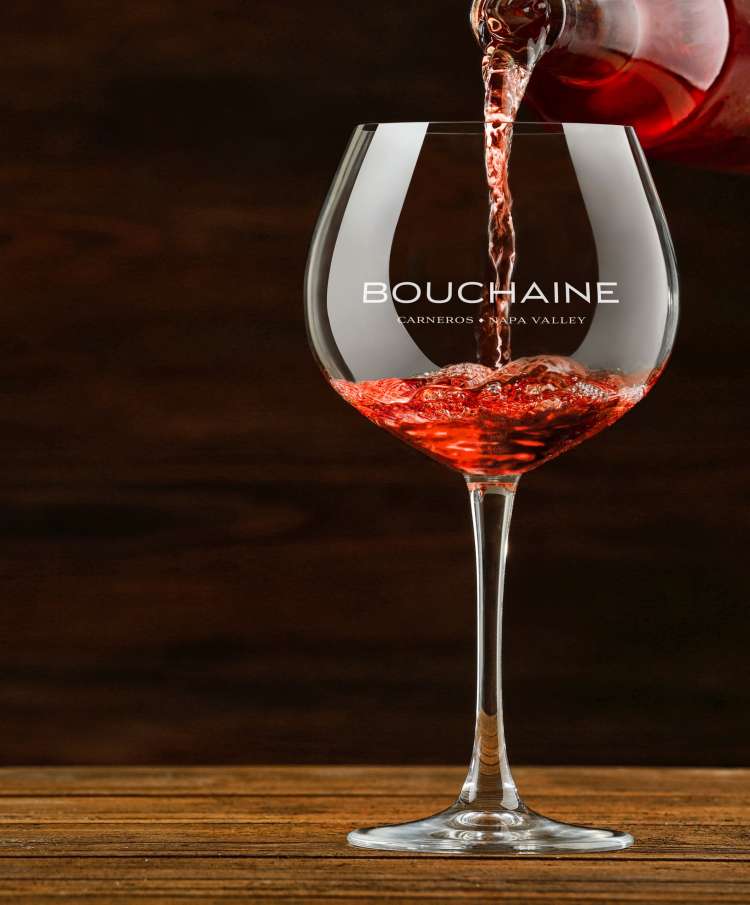 Bouchaine_Rose Wine Pour
